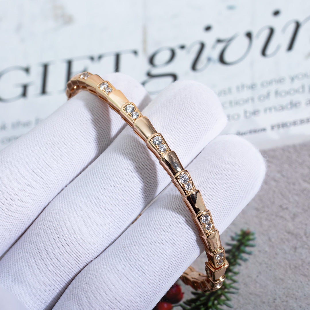 [BIJOUX]SERPENTI BRACELET PINK GOLD DIAMOND