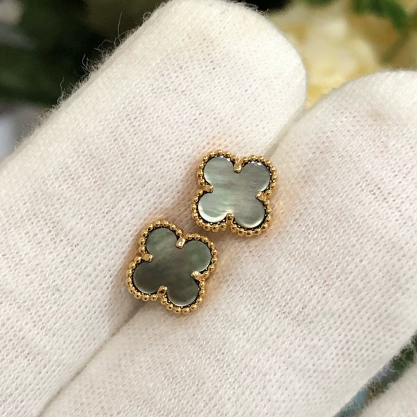 [BIJOUX]CLOVER MINI GOLD EARRINGS