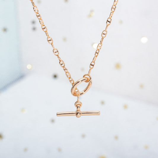 [BIJOUX]ECHAPPEE NECKLACE PINK GOLD