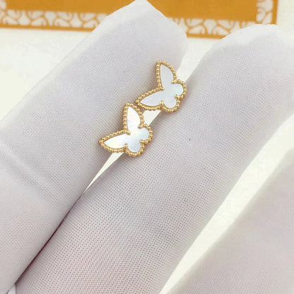 [BIJOUX]SWEET BUTTERFLY MOP EARSTUDS