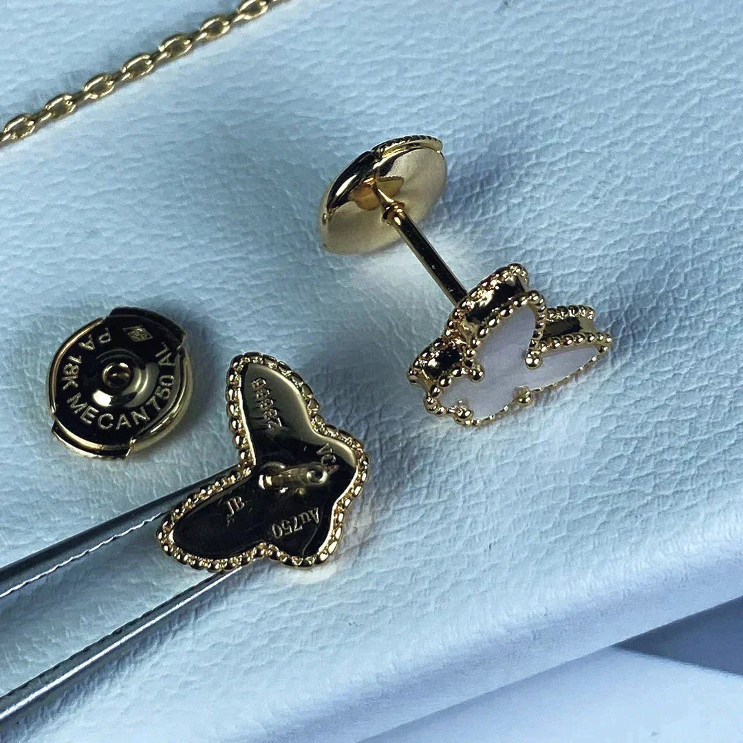 [BIJOUX]SWEET BUTTERFLY MOP EARSTUDS