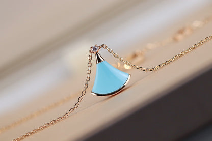 [BIJOUX]DREAM NECKLACE TURQUOISE PINK GOLD