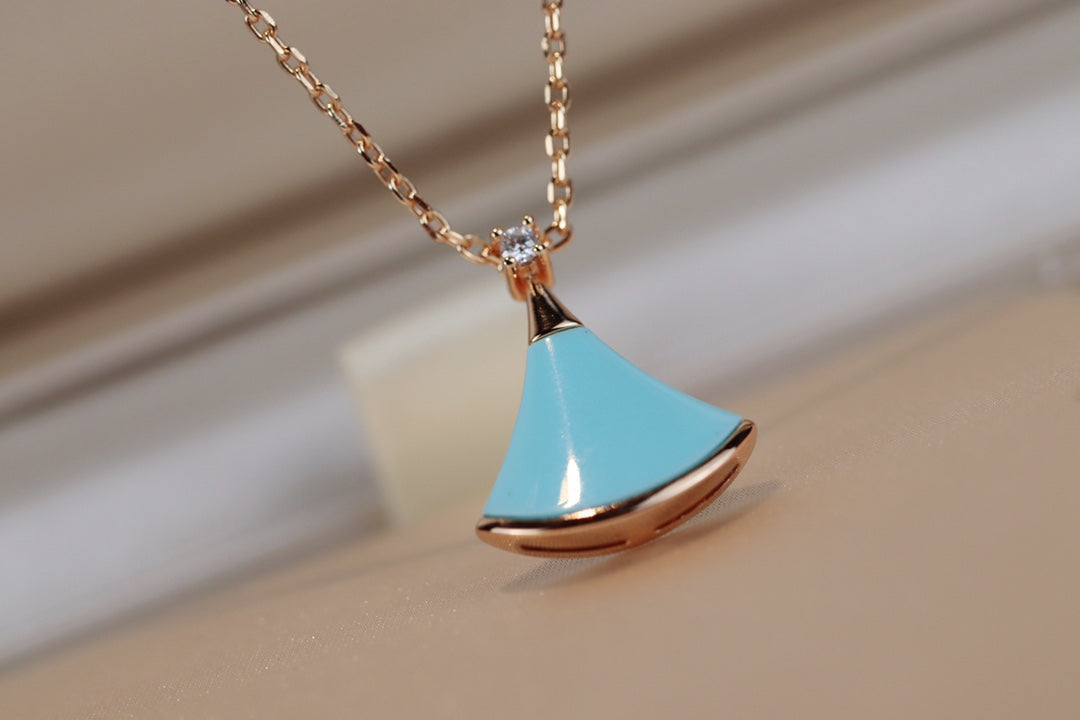 [BIJOUX]DREAM NECKLACE TURQUOISE PINK GOLD