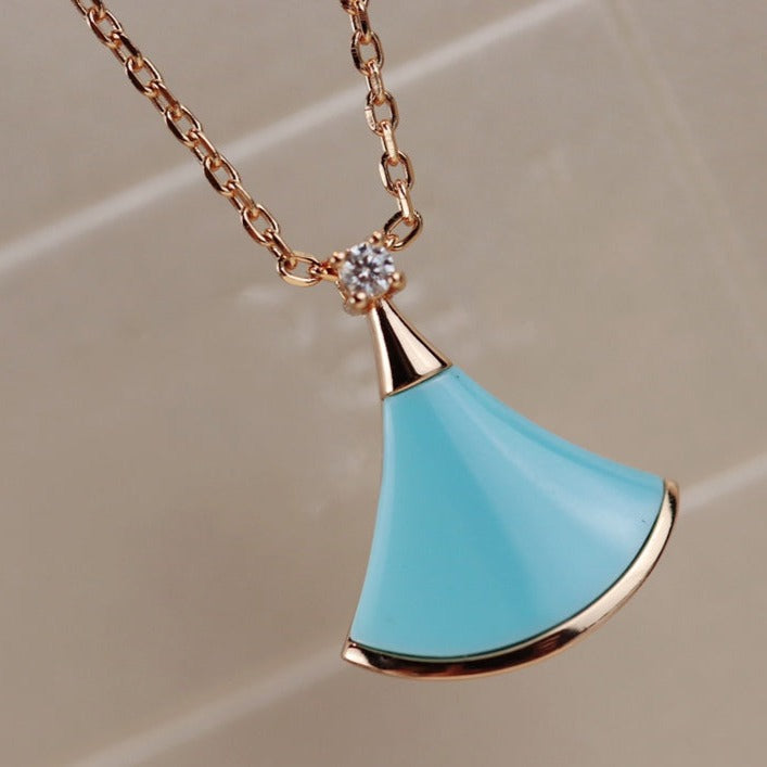 [BIJOUX]DREAM NECKLACE TURQUOISE PINK GOLD