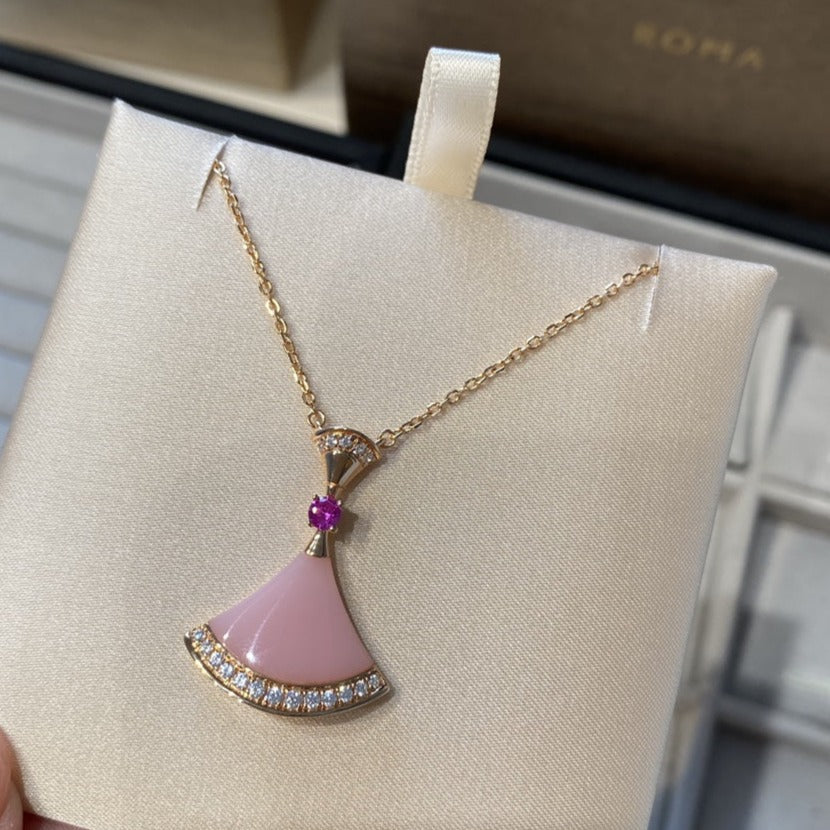 [BIJOUX] COLLIER DE RÊVE OPALE ROSE