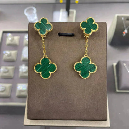 [BIJOUX]CLOVER 2 MOTIFS  EARRINGS (MULTIPLE CHOICESC