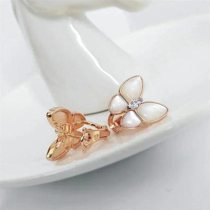 [BIJOUX]BUTTERFLY MOP DIAMOND EARRINGS