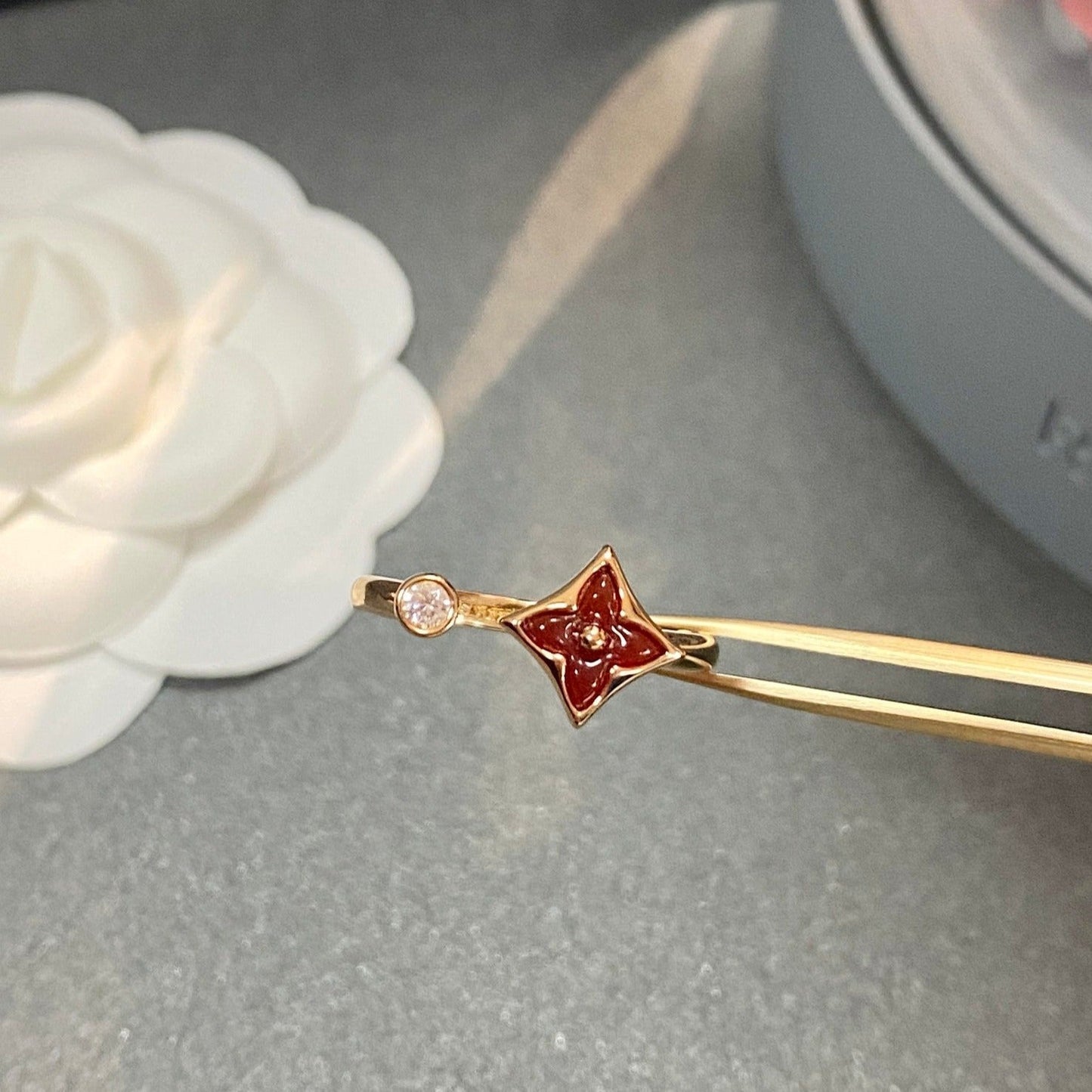 [BIJOUX]BAGUE OUVERTE DIAMANT STAR 1