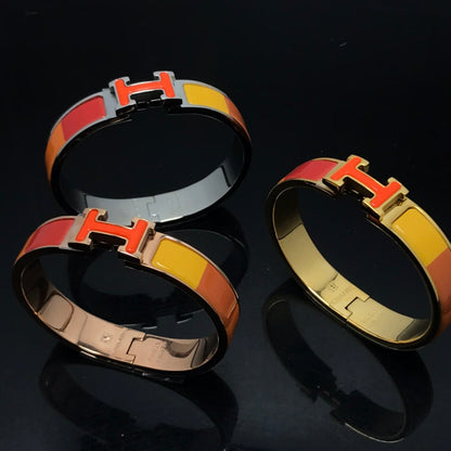 [BIJOUX]H BRACELET ORANGE ARC-EN-CIEL CERAMIQUE