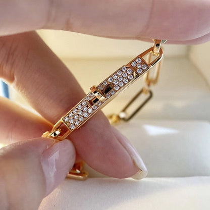 [BIJOUX]BRACELET CHAINE PETIT MODÈLE DIAMANT