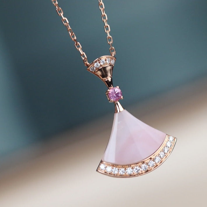 [BIJOUX]DREAM NECKLACE PINK MOP DIAMOND