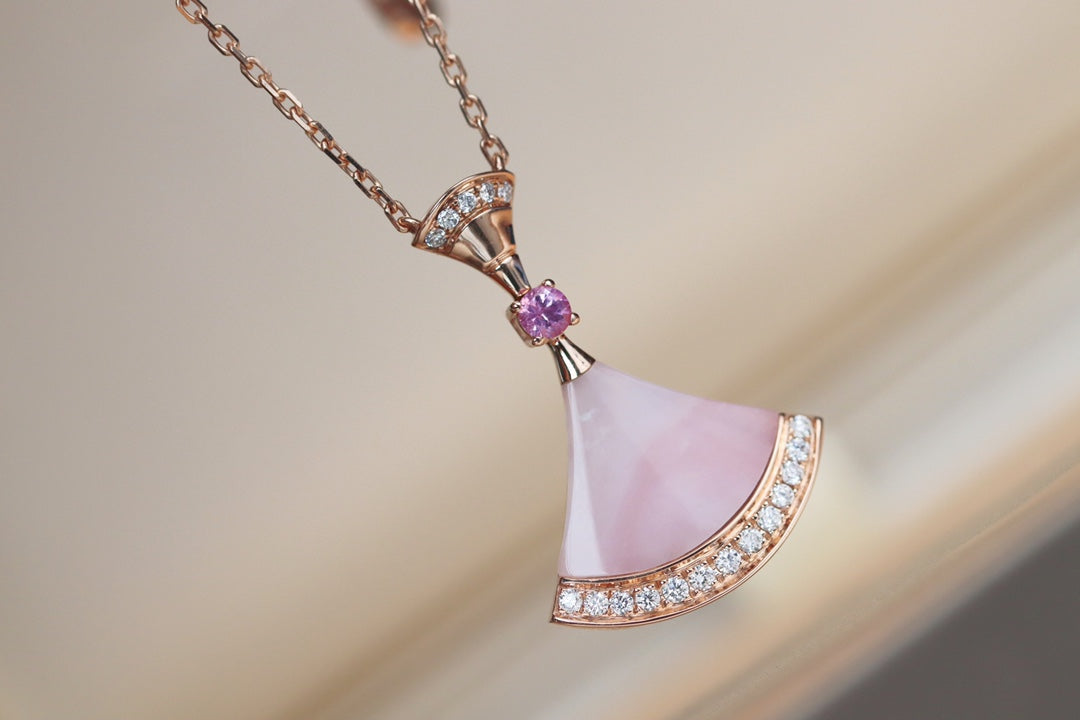 [BIJOUX]DREAM NECKLACE PINK MOP DIAMOND