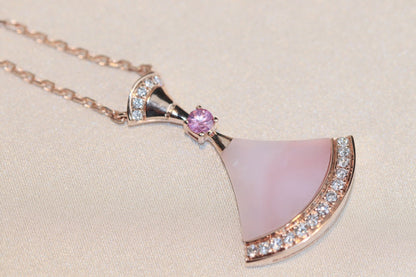 [BIJOUX]DREAM NECKLACE PINK MOP DIAMOND