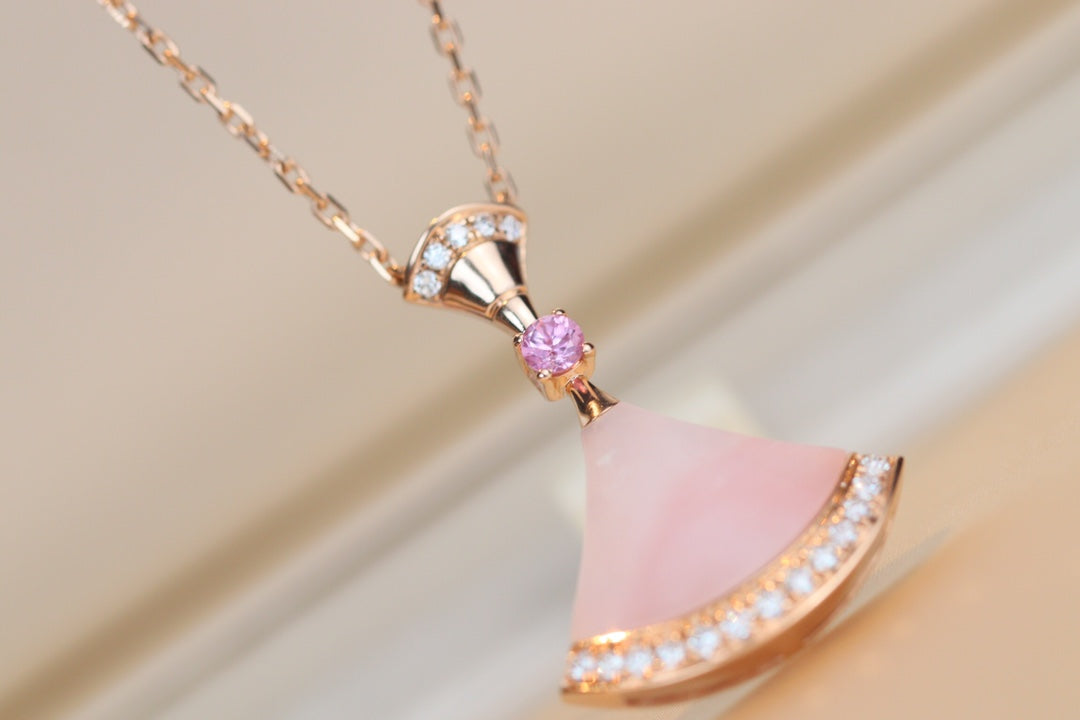 [BIJOUX]DREAM NECKLACE PINK MOP DIAMOND