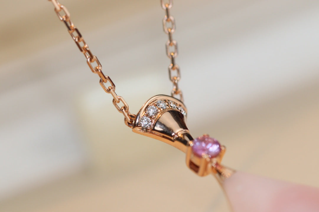 [BIJOUX]DREAM NECKLACE PINK MOP DIAMOND