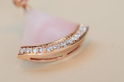 [BIJOUX]DREAM NECKLACE PINK MOP DIAMOND