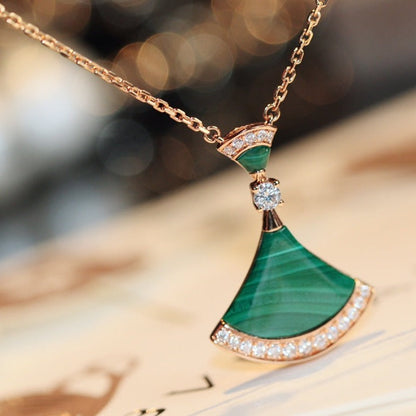 [BIJOUX]DREAM NECKLACE MALACHITE DIAMOND