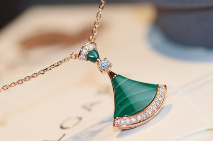 [BIJOUX]DREAM NECKLACE MALACHITE DIAMOND