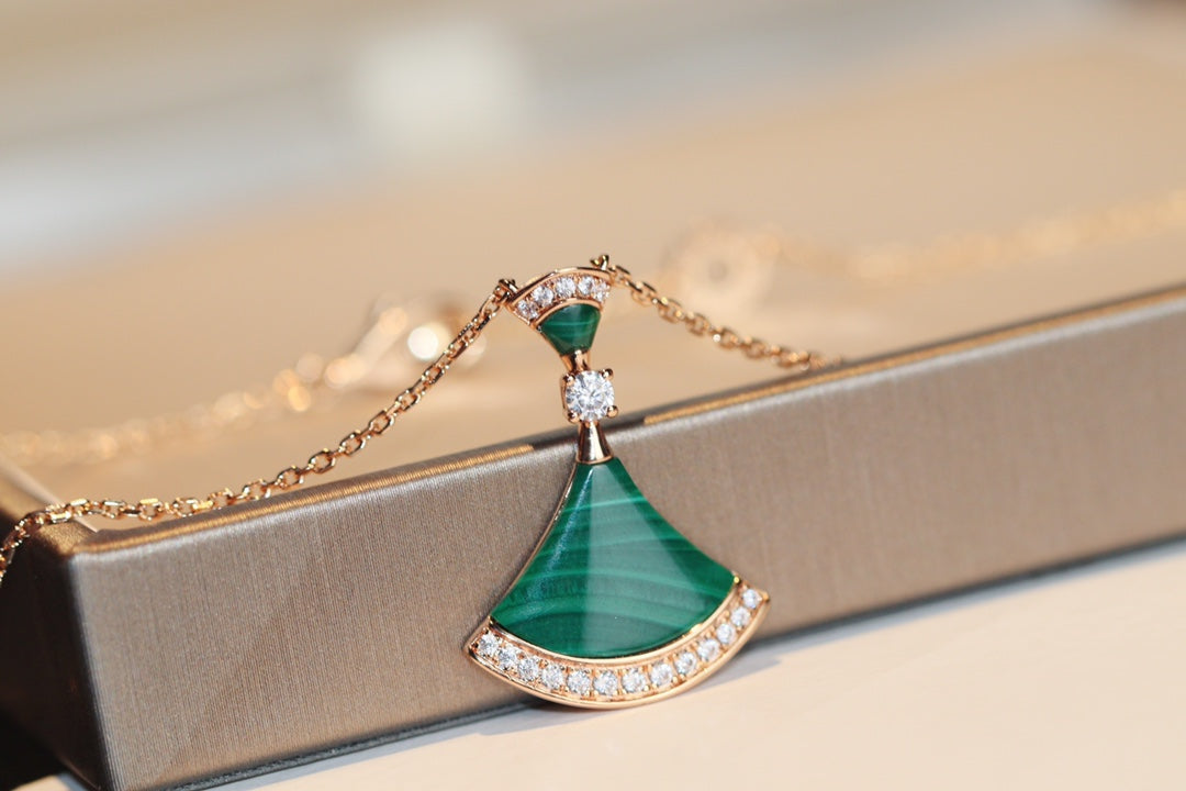 [BIJOUX]DREAM NECKLACE MALACHITE DIAMOND