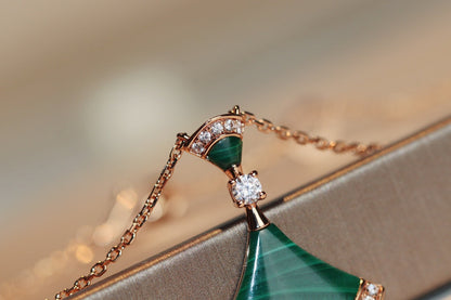 [BIJOUX]DREAM NECKLACE MALACHITE DIAMOND