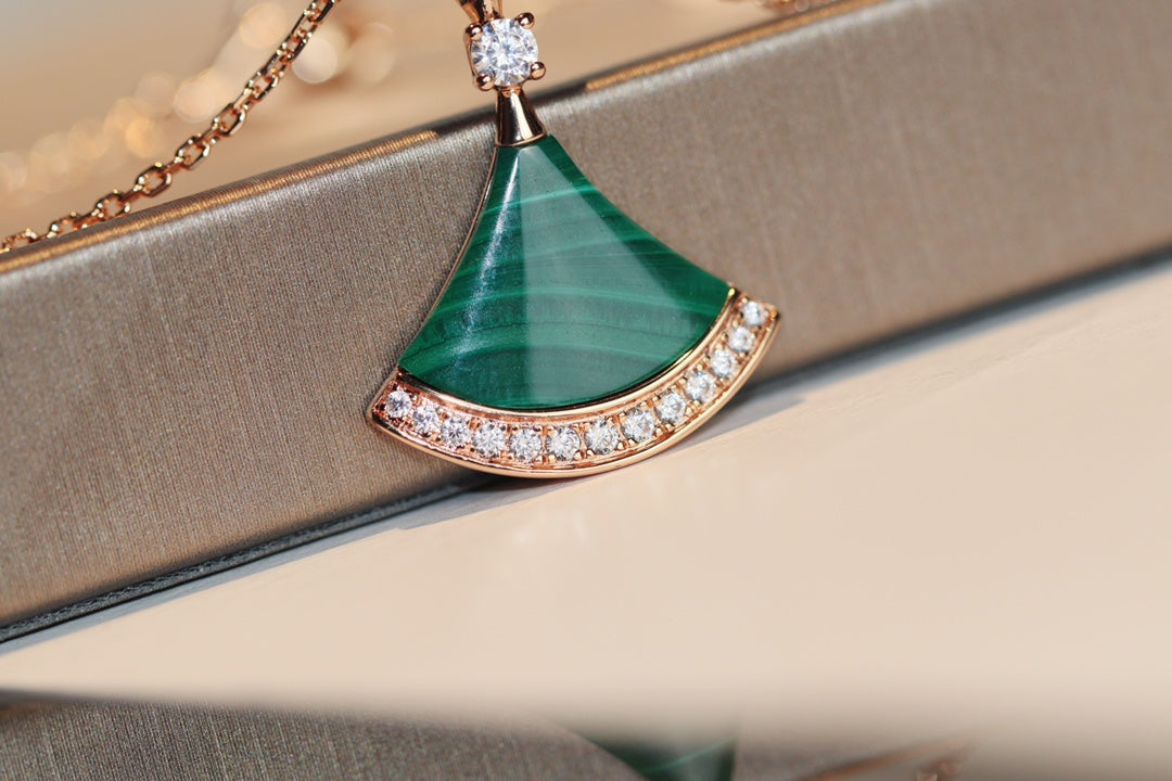 [BIJOUX]DREAM NECKLACE MALACHITE DIAMOND