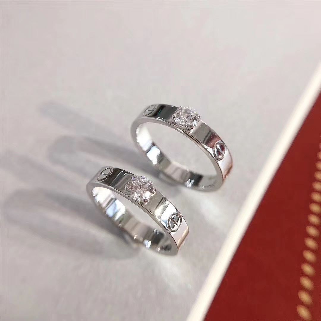 [BIJOUX]LOVE RING 3.6MM 1 BIG DIAMOND