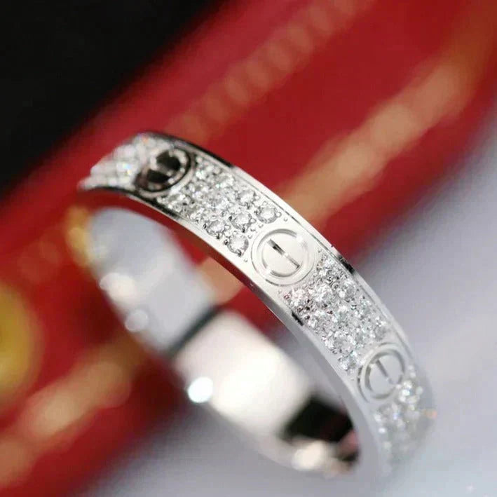 [BIJOUX] BAGUE LOVE 3,6MM PAVÉE DIAMANTS