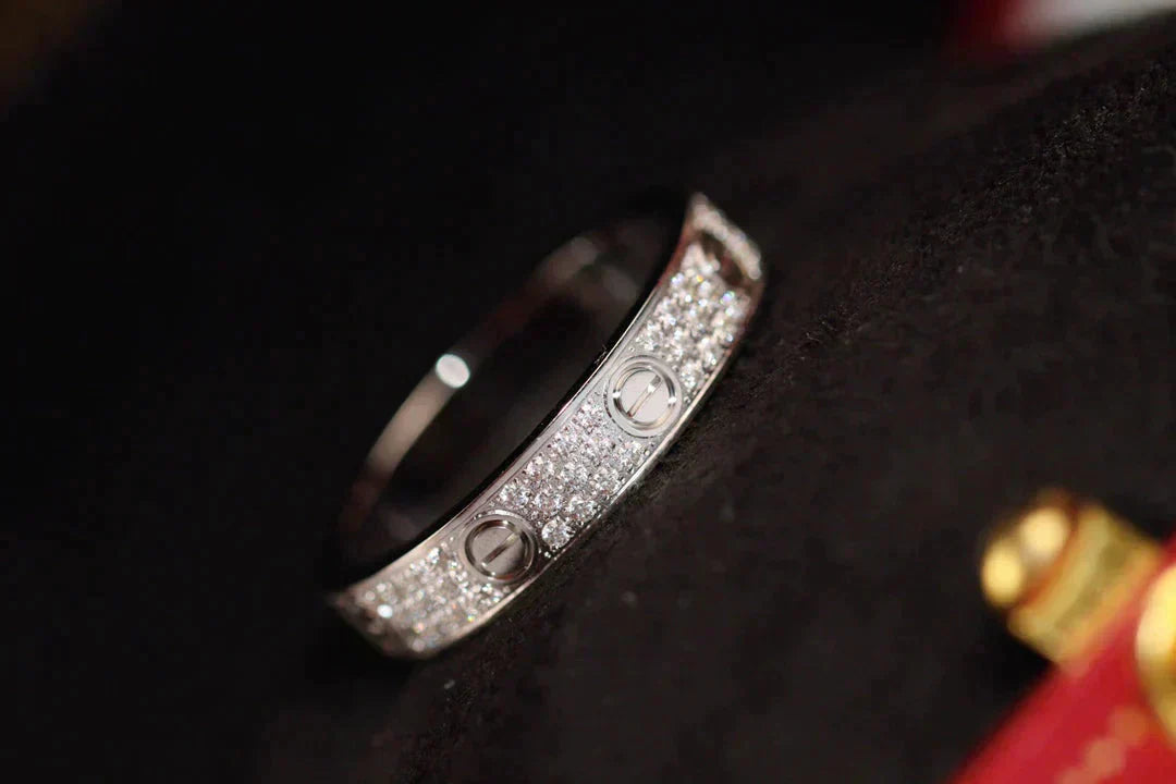 [BIJOUX] BAGUE LOVE 3,6MM PAVÉE DIAMANTS