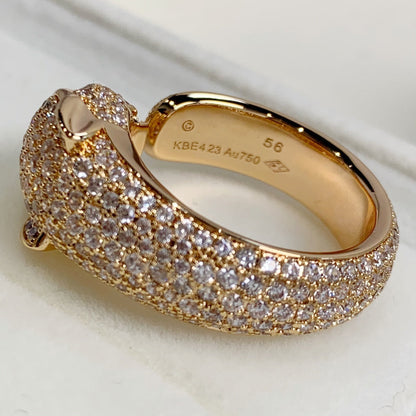 [BIJOUX]BAGUE PANTHERE OR ROSE DIAMANT