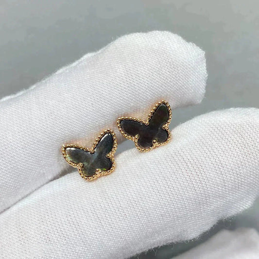 [BIJOUX]BUTTERFLY DARK MOP  EARRINGS