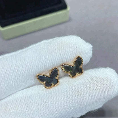 [BIJOUX]BUTTERFLY DARK MOP  EARRINGS