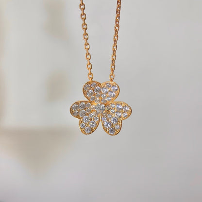 [BIJOUX]FLOWER DIAMOND NECKLACE