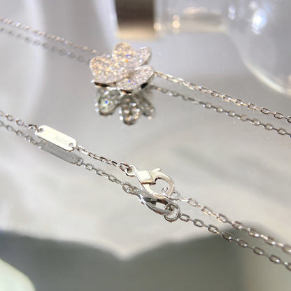 [BIJOUX]FLOWER DIAMOND NECKLACE