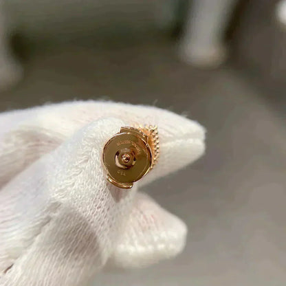 [BIJOUX]HEART CARNELIAN STUD EARRINGS