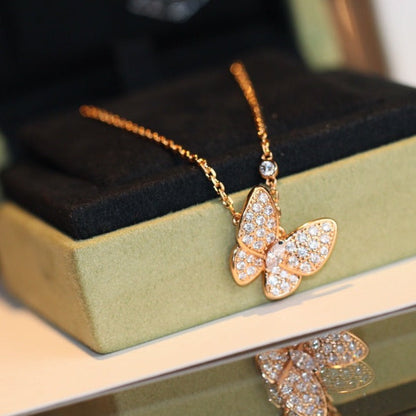 [BIJOUX]BUTTERFLY DIAMOND NECKLACE