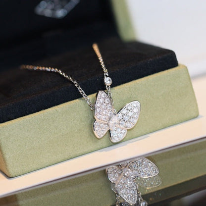 [BIJOUX]BUTTERFLY DIAMOND NECKLACE