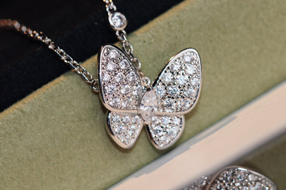 [BIJOUX]BUTTERFLY DIAMOND NECKLACE