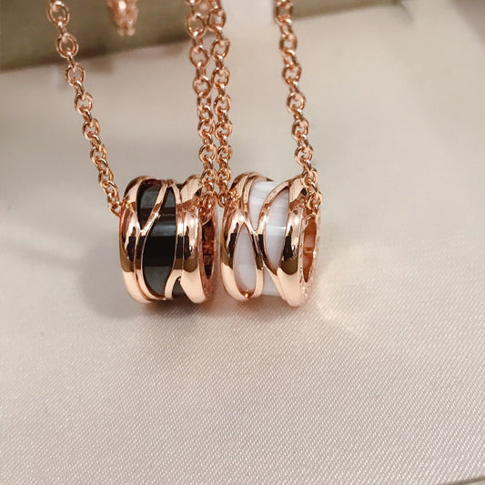 [BIJOUX]ZERO 1 QUATRE BANDES EN OR ROSE CÉRAMIQUE