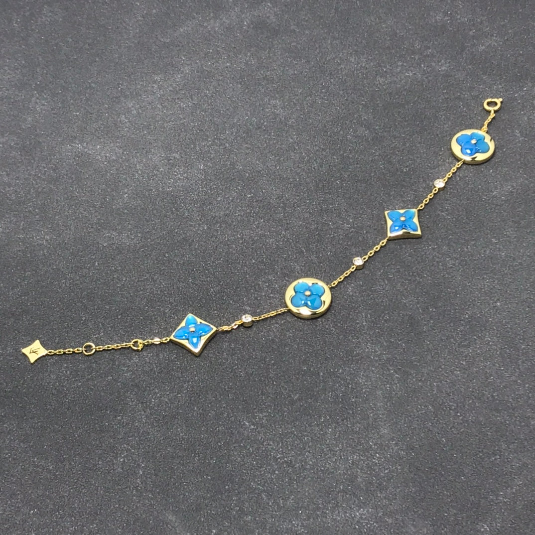 [BIJOUX]STAR AND SUN TURQUOISE 4 MOTIFS 3 DIAMONDS