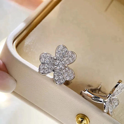 [BIJOUX]CLOVER COMOS DIAMOND EARRINGS SILVER