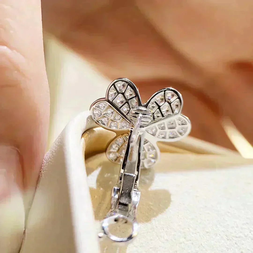 [BIJOUX]CLOVER COMOS DIAMOND EARRINGS SILVER