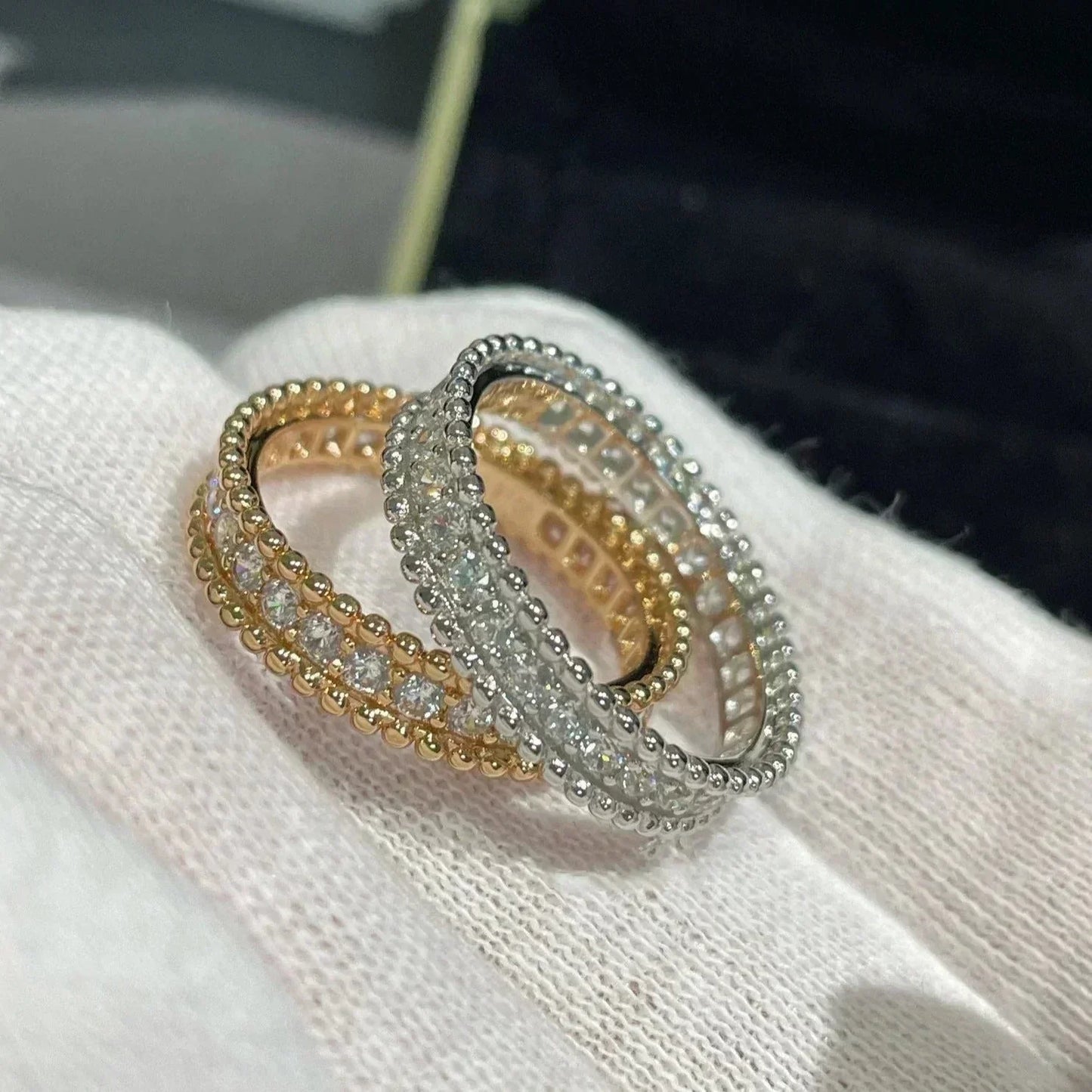 [BIJOUX]PERLEE DIAMOND ROSE GOLD RING
