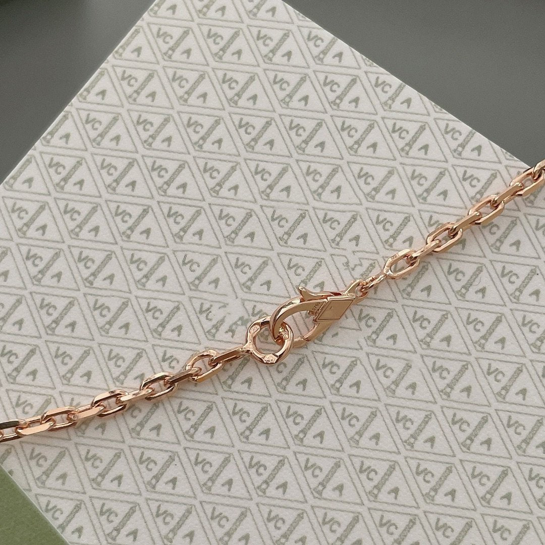 [BIJOUX]LUCKY SPRING 15 MOTIFS ROSE GOLD NECKLACE