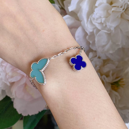 [BIJOUX]LUCKY SPRING SILVER BRACELET 4 MOTIF