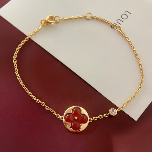 [BIJOUX]SUN PEDANT CARNELIAN BRACELET