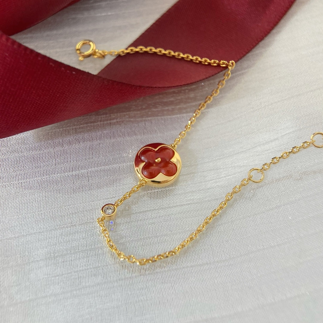 [BIJOUX]SUN PEDANT CARNELIAN BRACELET