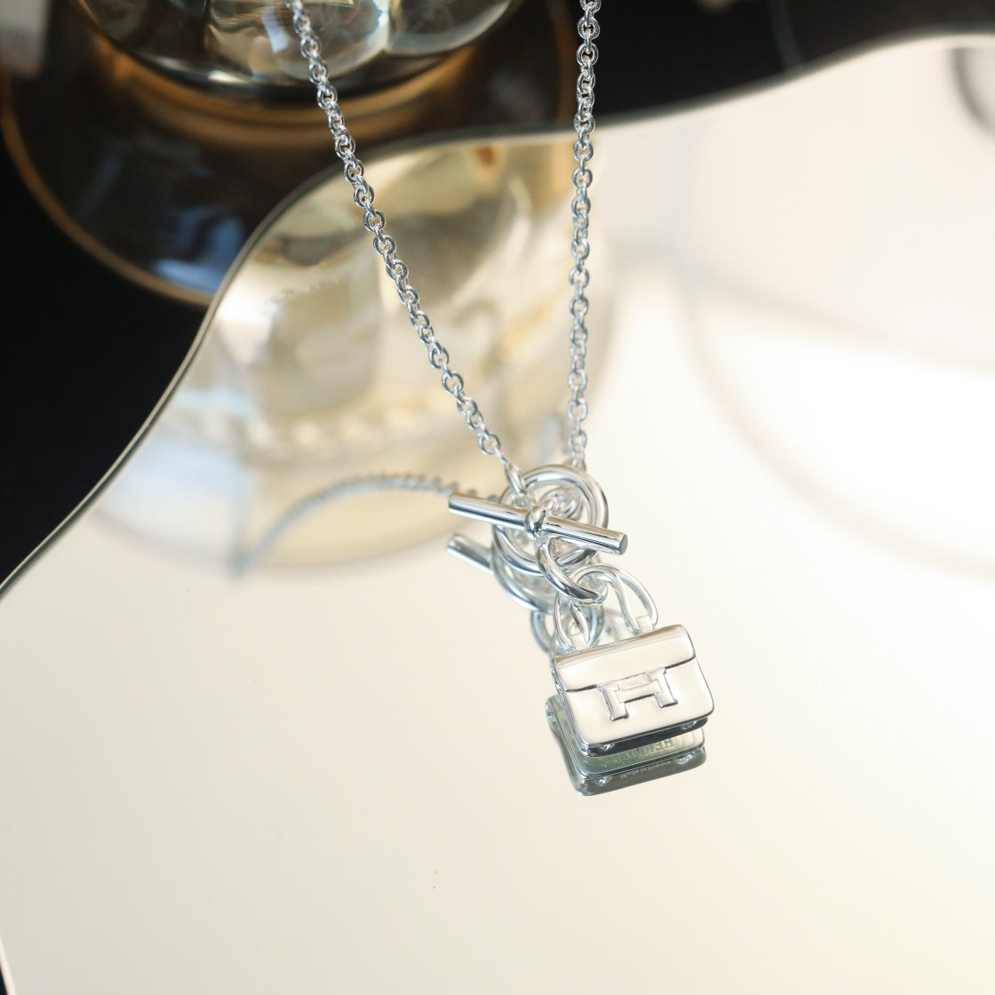 [BIJOUX] COLLIER PENDENTIF POP H EN ARGENT