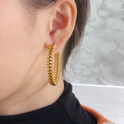 [BIJOUX]CLASH GRANDES BOUCLES D'OREILLES CRÉOLES