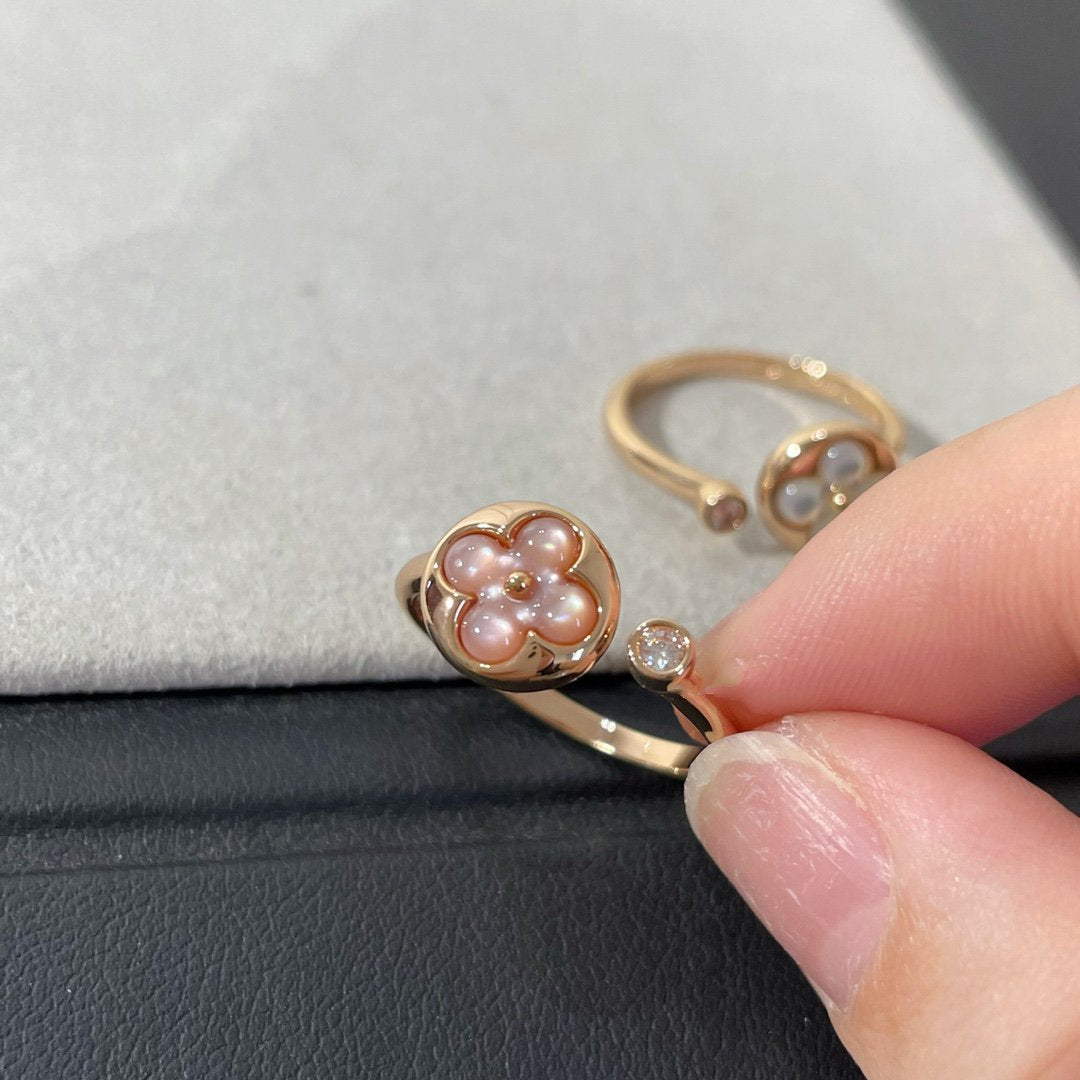 [BIJOUX]SUN 1 DIAMOND PINK MOP RING