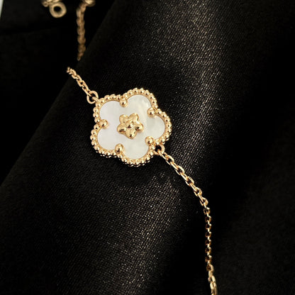 [BIJOUX]LUCKY SPRING ROSE GOLD MOP BRACELET